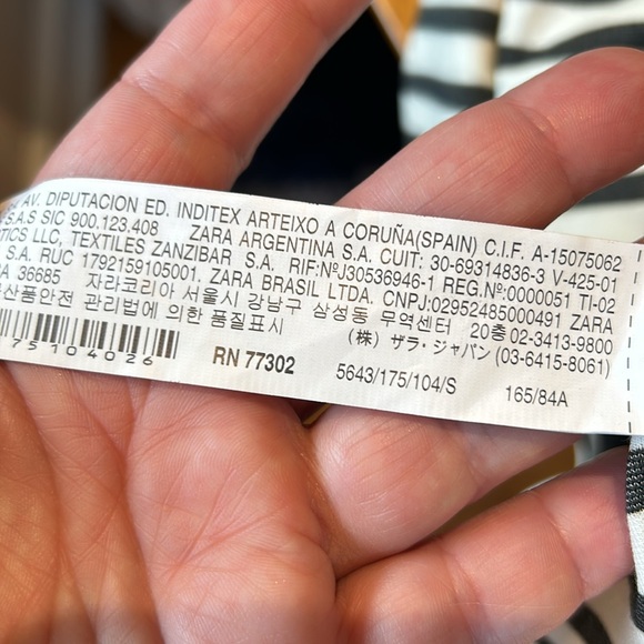 Zara Striped Mini Dress Size Small BodyCon BoatNeck Chic Nautical - Picture 11 of 11